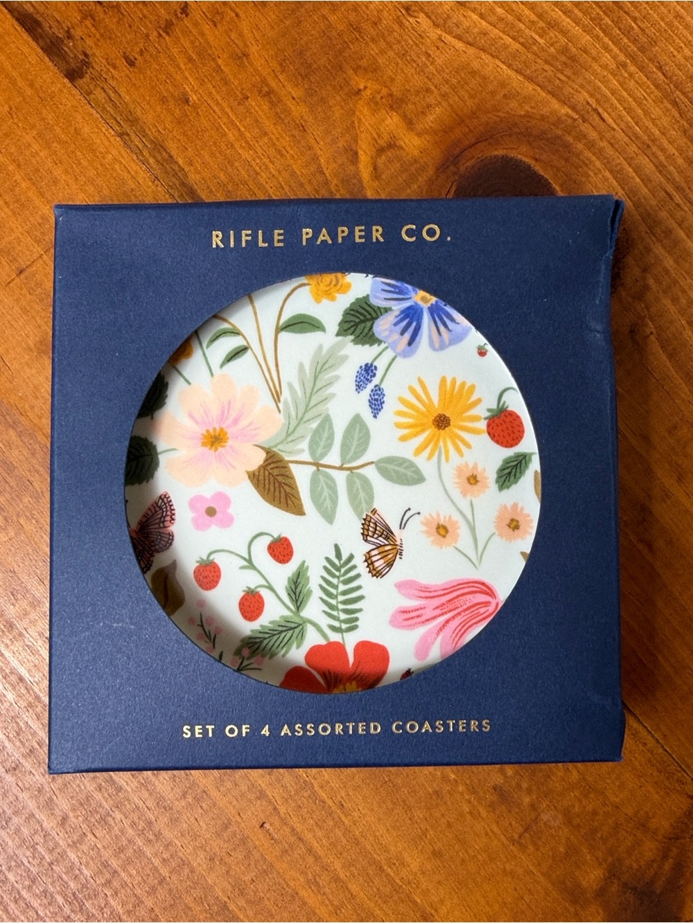 Rifle Paper Co. | Four Melamine Coasters | Floral | Handmade | Cottagecore |